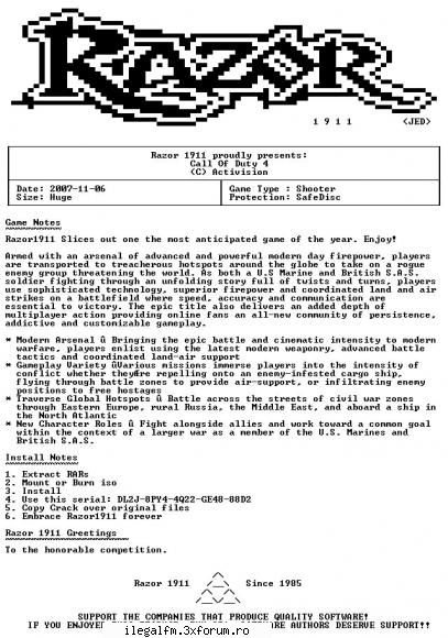 call of duty 4 - razor1911